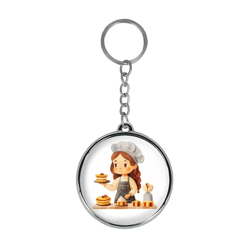 جاکلیدی خندالو طرح کیک و شیرینی پزی مدل دوطرفه کد 3667336674