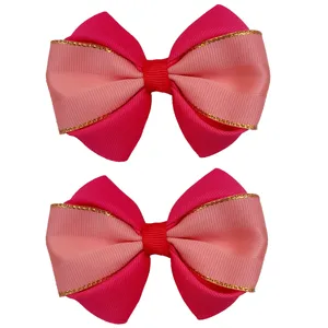 گیره مو دخترانه مدل گل بسته 2 عددی