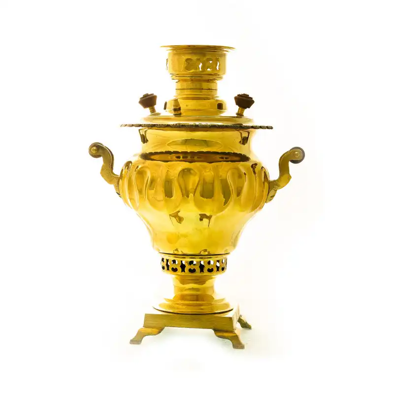 سماور ذغالی برنجی مدل پیچی کد S_4185