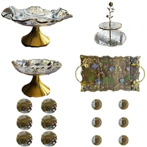 ست 16 تکه ظروف تزئینی رزینی کد L21