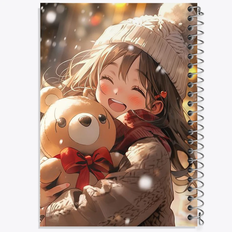 دفتر شطرنجی 50 برگ خندالو طرح دخترانه کیوت کد N1756