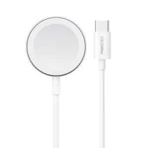 کابل شارژ مغناطیسی رسی مدل RCW-28 مناسب برای اپل واچ طول 1.2 متر