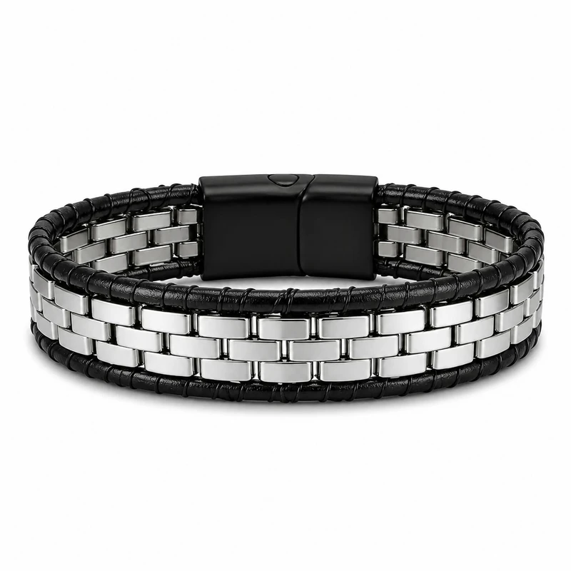 دستبند استیل مردانه مدل Steel 1121