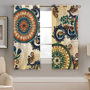 پرده نیروانا طرح سنتی مدل هازان کد 4047 سایز 140×200 سانتی متر