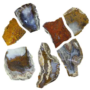 سنگ راف عقیق شجر مدل G10 مجموعه 7 عددی