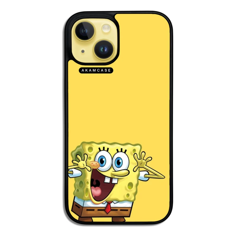 کاور آکام مدل AMC-WA15-SPONGE BOB11 مناسب برای گوشی موبایل اپل iPhone 15