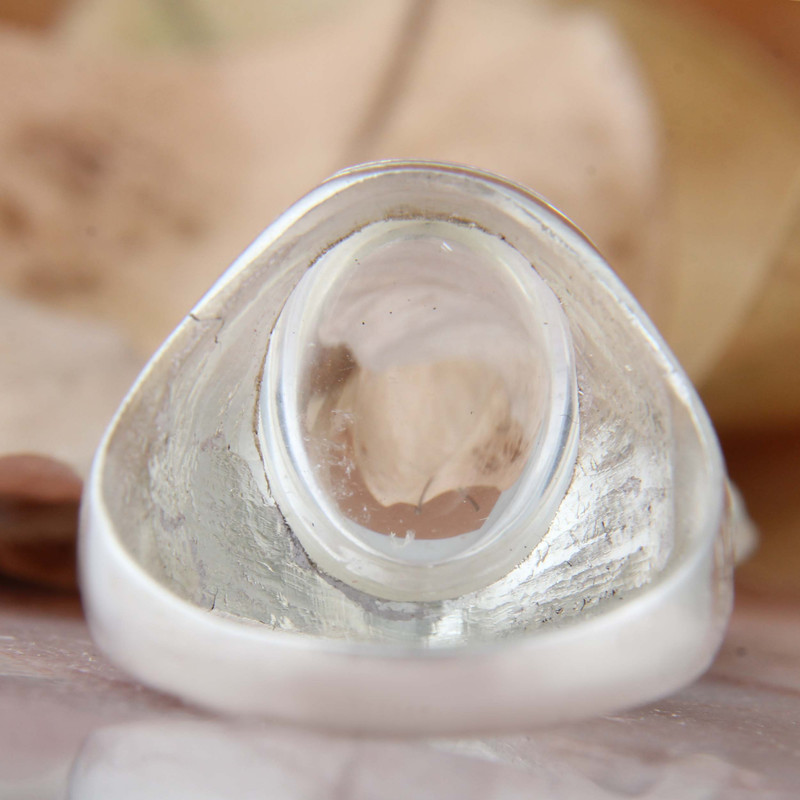 انگشتر نقره مردانه بازرگانی میلادی مدل رکاب سیلندری در نجف کد AM_4155