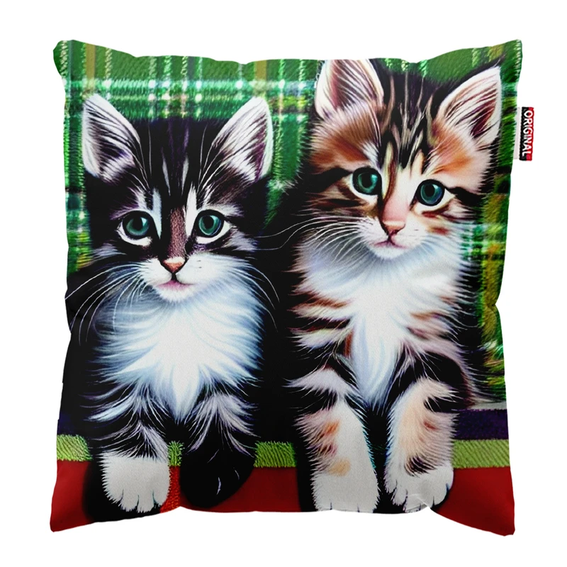 کوسن پاد آفرین مدل گربه کیوت بامزه فانتزی کد PK301994 سایز 30*30 سانتی متر
