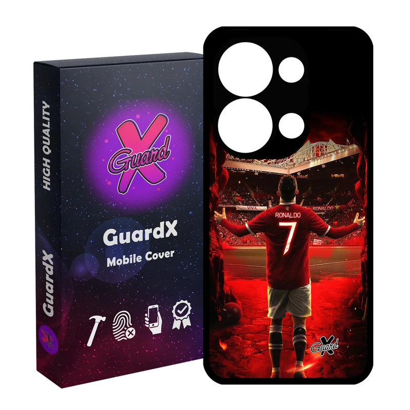 کاور گارد ایکس طرح Ronaldo مدل Glass10397 مناسب برای گوشی موبایل شیائومی Redmi Note 13 Pro 4G / Poco M6 Pro 4G