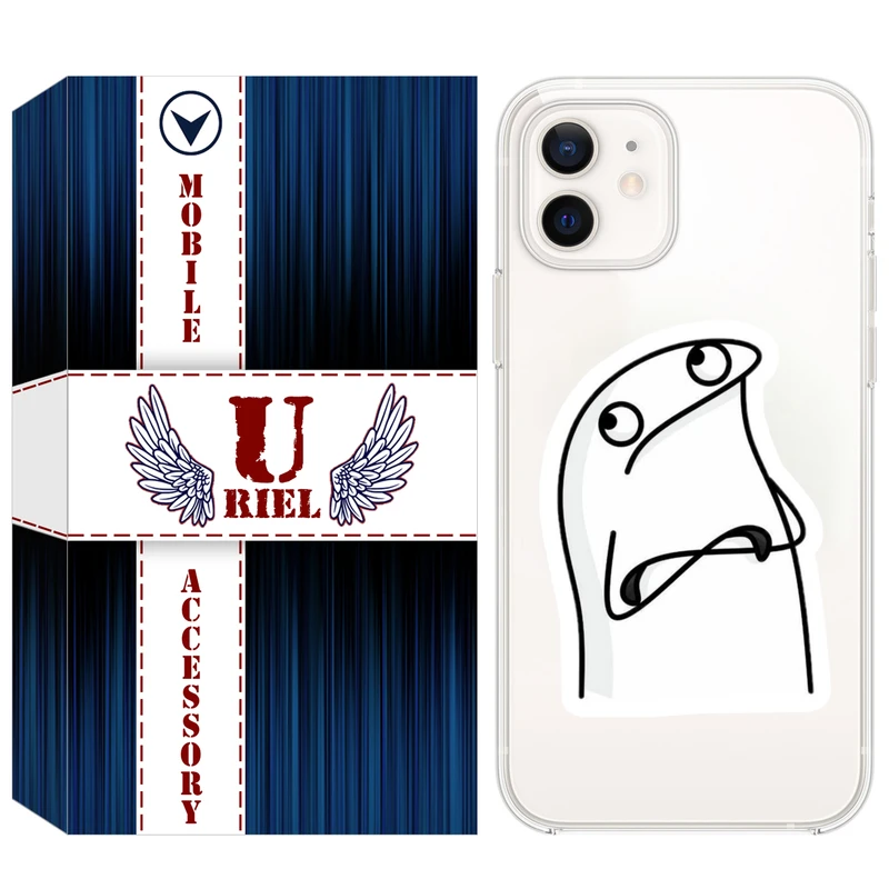 کاور یوریل مدل Clear کد 80 طرح کلافه مناسب برای گوشی موبایل اپل iPhone 12