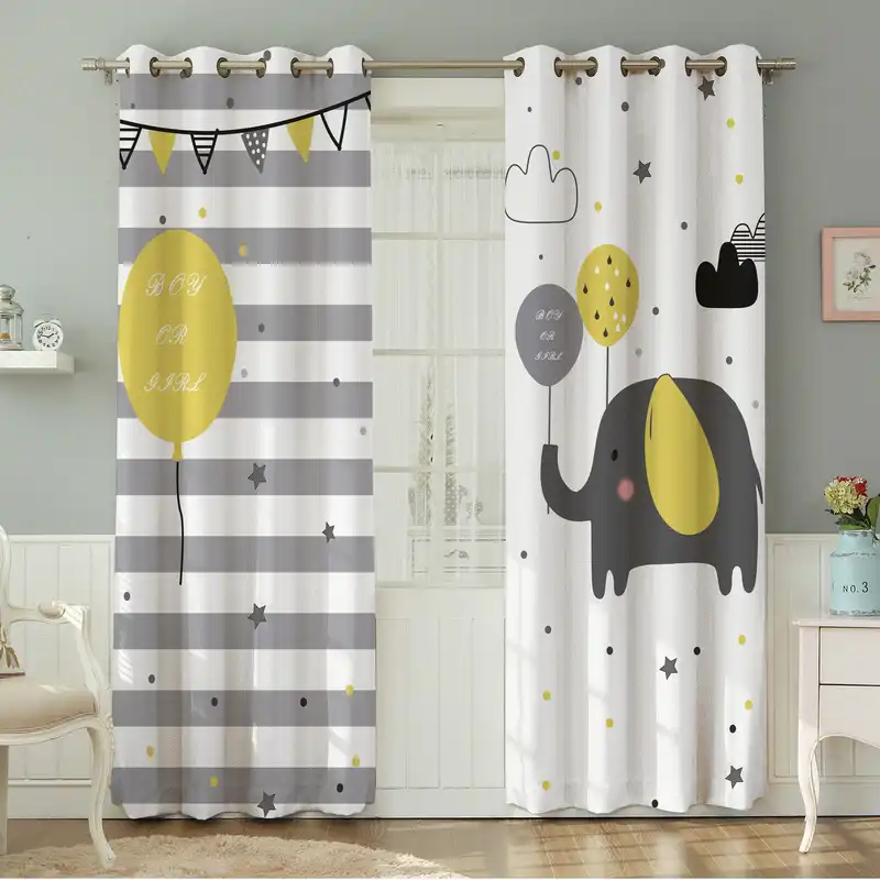 پرده نیروانا طرح کودک مدل مخمل کد 8371 سایز 140×280 سانتی متر