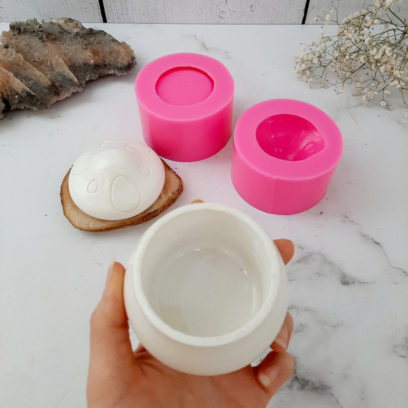 قالب سیلیکونی مدل بانکه طرح قارچ مجموعه 2 عددی