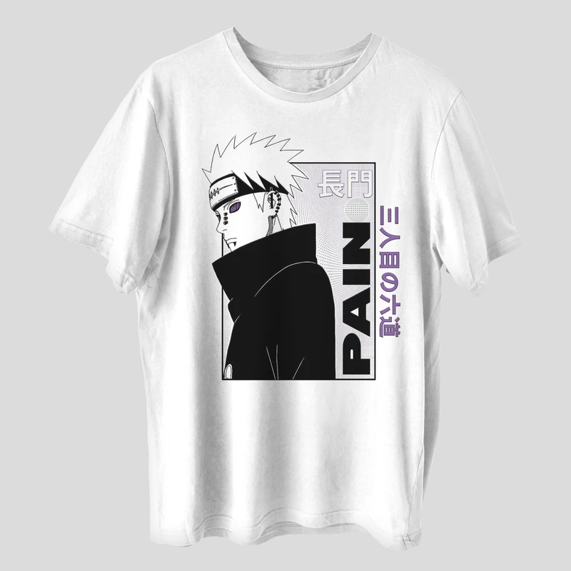 تی شرت آستین کوتاه مردانه مدل ناراتو انیمه ای کد anm486