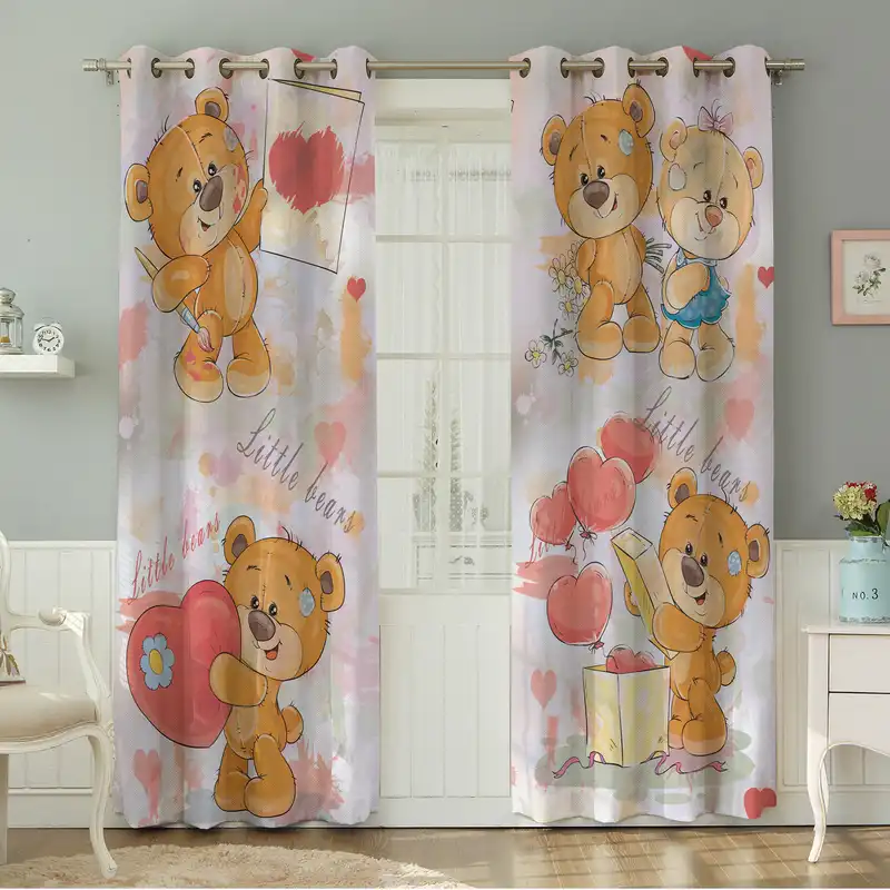 پرده نیروانا طرح کودک مدل مخمل کد 8218 سایز 140×280 سانتی متر