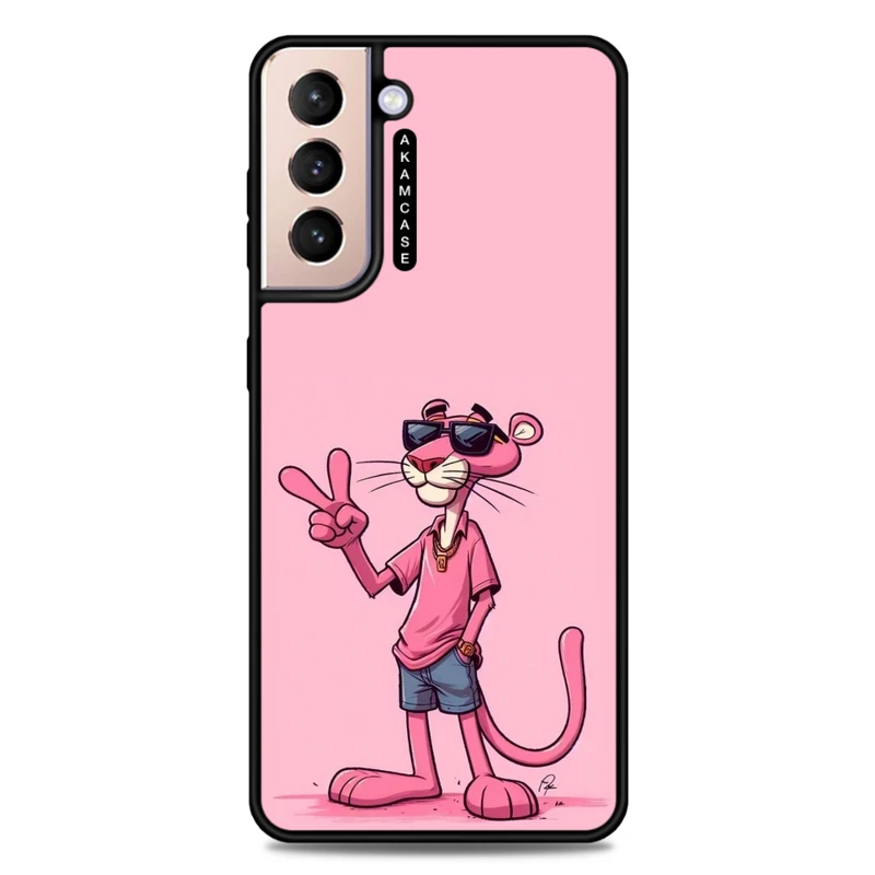 کاور آکام مدل AMC-WSGS21P-PINK PANTHER10 مناسب برای گوشی موبایل سامسونگ Galaxy S21 Plus
