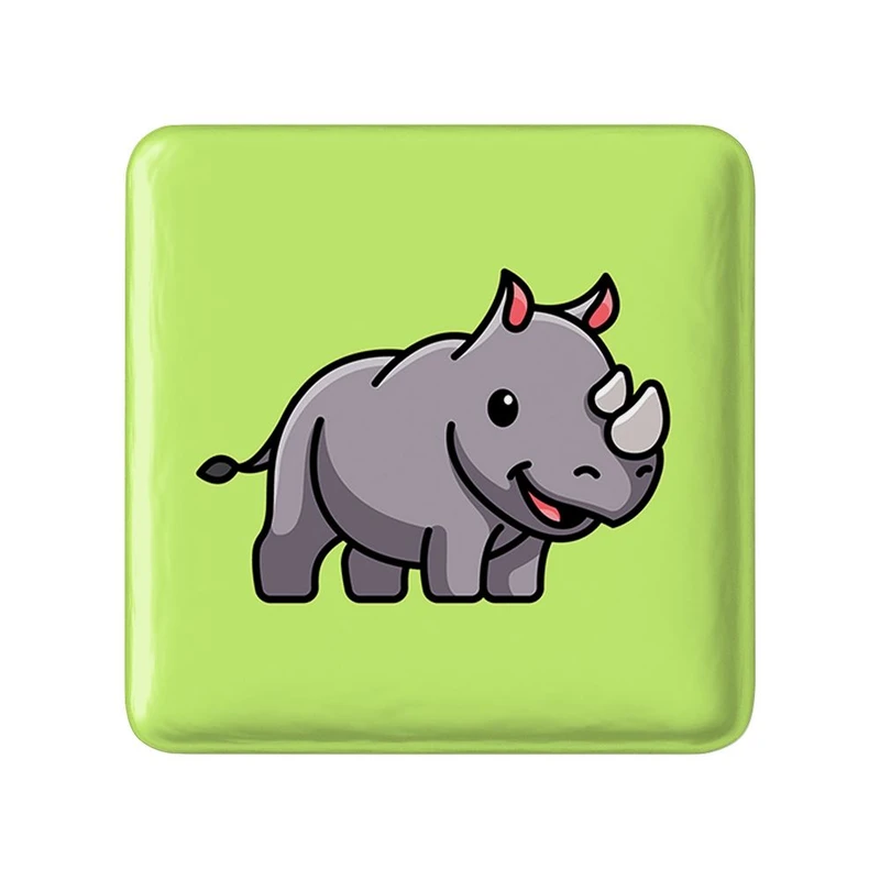 مگنت خندالو مدل حیوانات بامزه کرگدن کد 28176