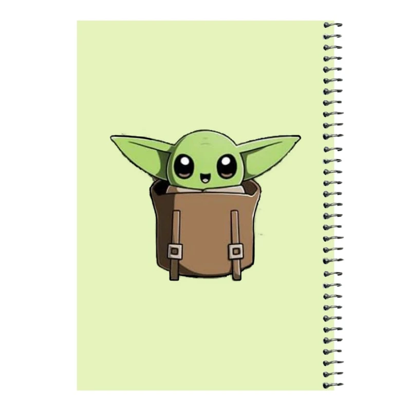 دفتر مشق 80 برگ اس جی مدل بیبی یودا کد۸   