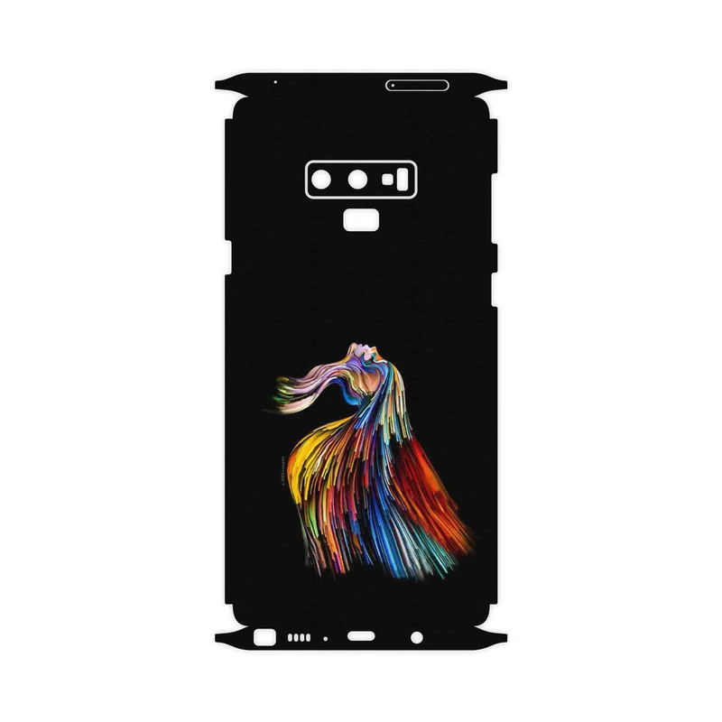 برچسب پوششی ماهوت مدل Rainbow Hair Digital Art-FullSkin مناسب برای گوشی موبایل سامسونگ Galaxy Note 9