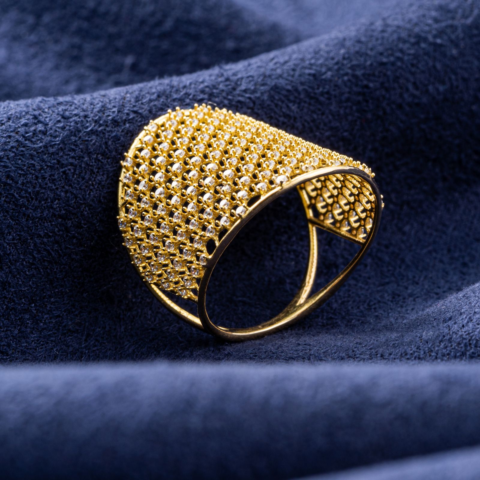 انگشتر طلا 18 عیار زنانه جواهری سون مدل 2721 -  - 3