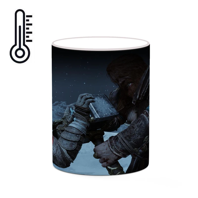 ماگ حرارتی کاکتی طرح گاد آف وار God Of War مدل mgh40617