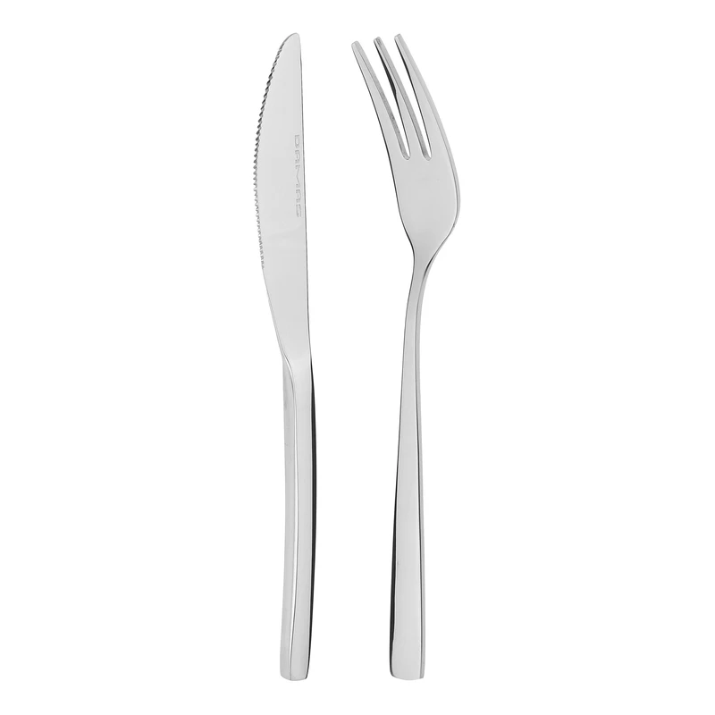 ست کارد و چنگال میوه خوری 12 پارچه داماس استیل مدل فلورا