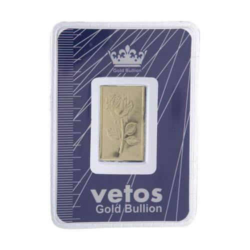 شمش طلا 18 عیار سین سان مدل گل رز SN1252