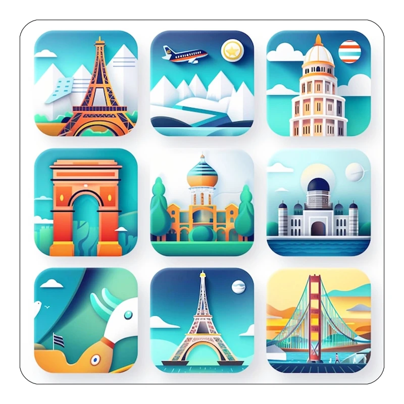 مگنت کاکتی طرح پاریس Paris مدل mp56280