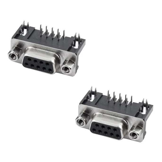 کانکتور سریال مادگی 9 پین مدل DB9-Right.Angle بسته 2 عددی