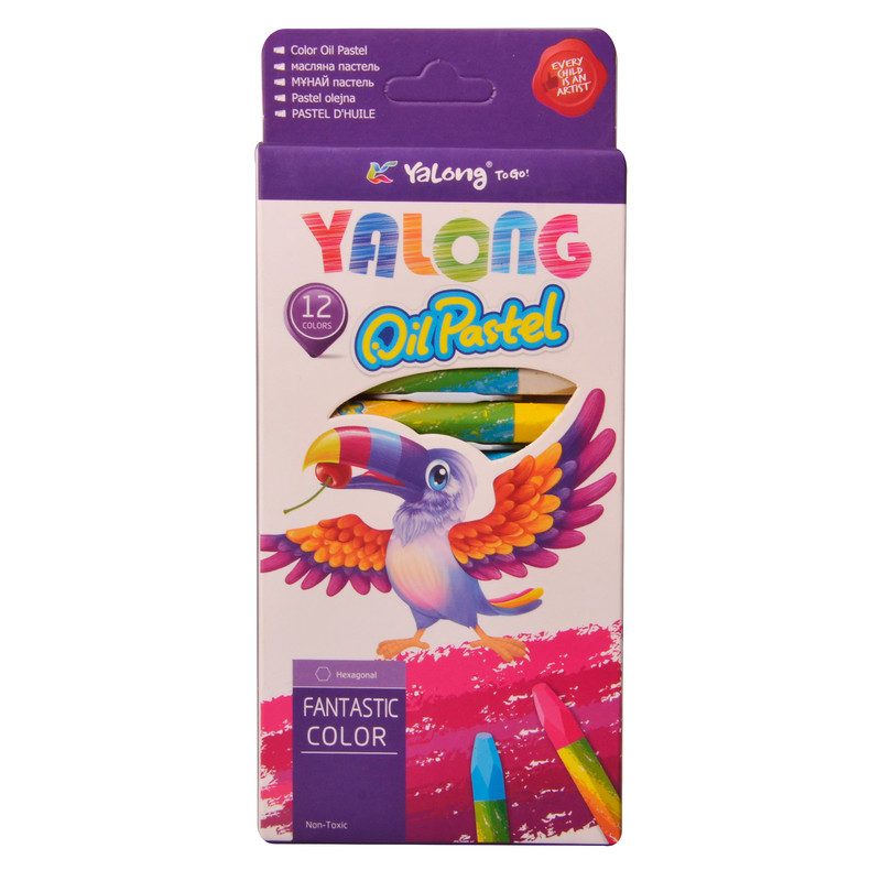 پاستل روغنی 12 رنگ یالونگ مدل JO-044