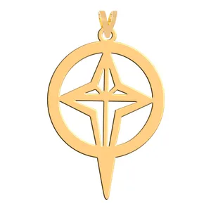 آویز گردنبند طلا 18 عیار زنانه فرشته مدل اسلیمی WNL-000087