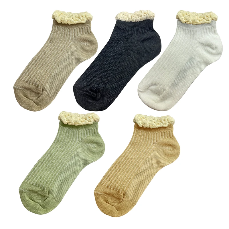 جوراب دخترانه تن پوش هنگامه مدل کبریتی مجموعه 5 عددی