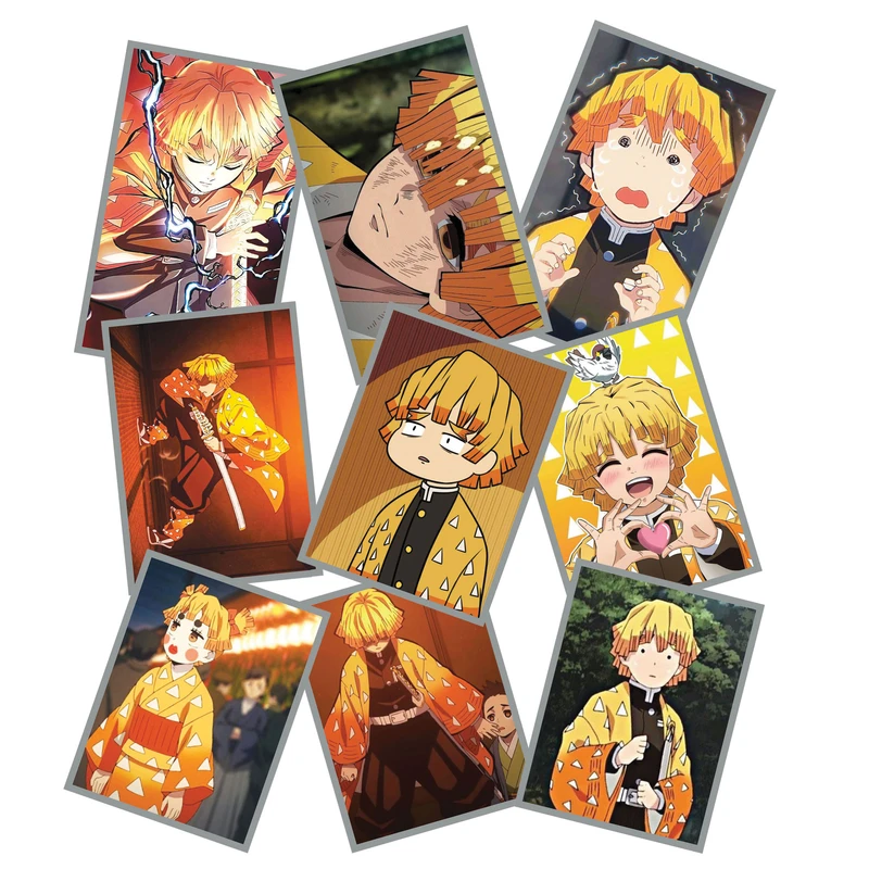 استیکر لپ تاپ طرح شیطان کش مدل زنیتسو کد 2003 مجموعه 9 عددی