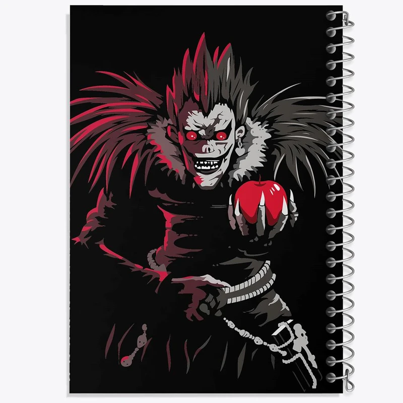 دفتر ژورنال نویسی 50 برگ خندالو مدل نقطه ای طرح شینیگامی ریوک انیمه دفترچه مرگ Death Note کد 11323