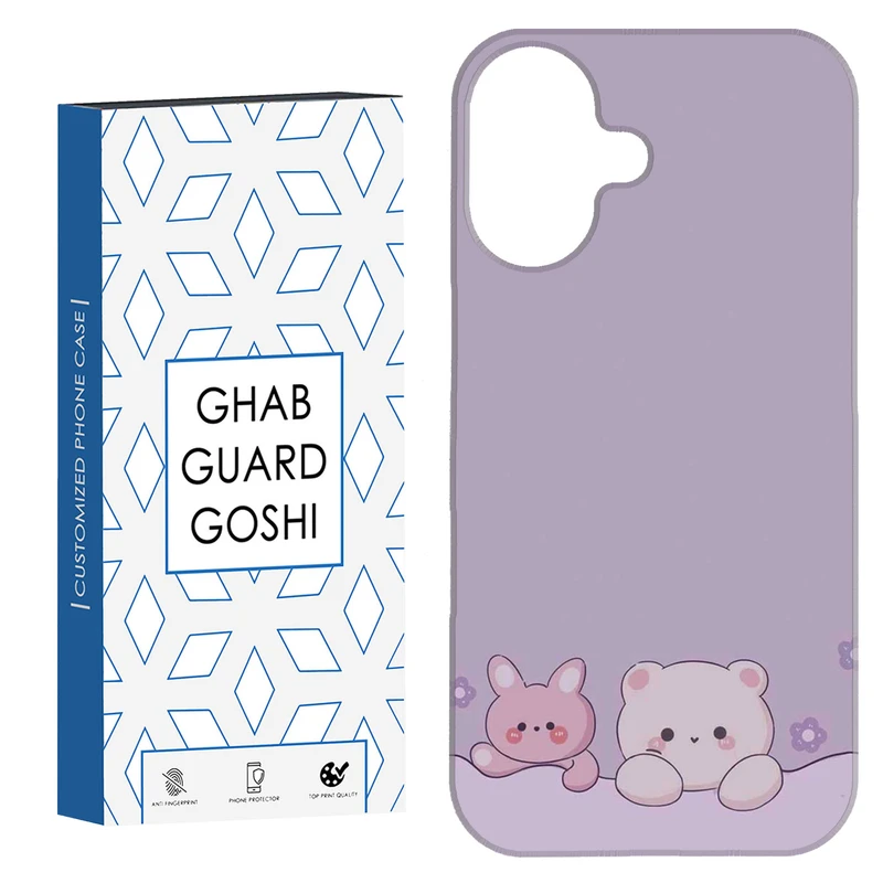 کاور قاب گارد گوشی طرح خرس  کد Dimo-909 مناسب برای گوشی اپل Iphone 16     