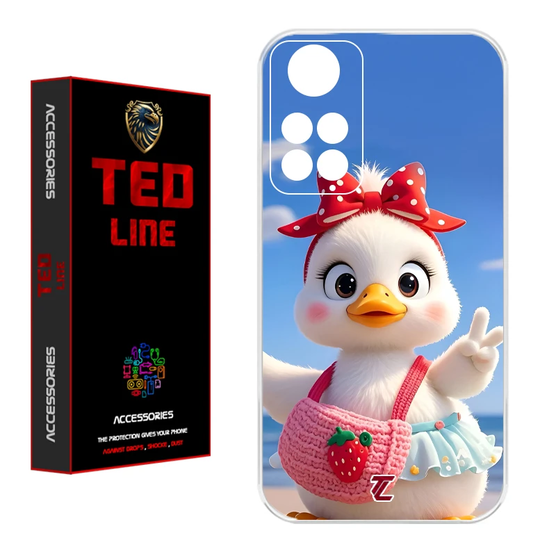 کاور تدلاین طرح اردک کد 1186 مناسب برای گوشی موبایل شیائومی Redmi Note 11 4G / Note 11S