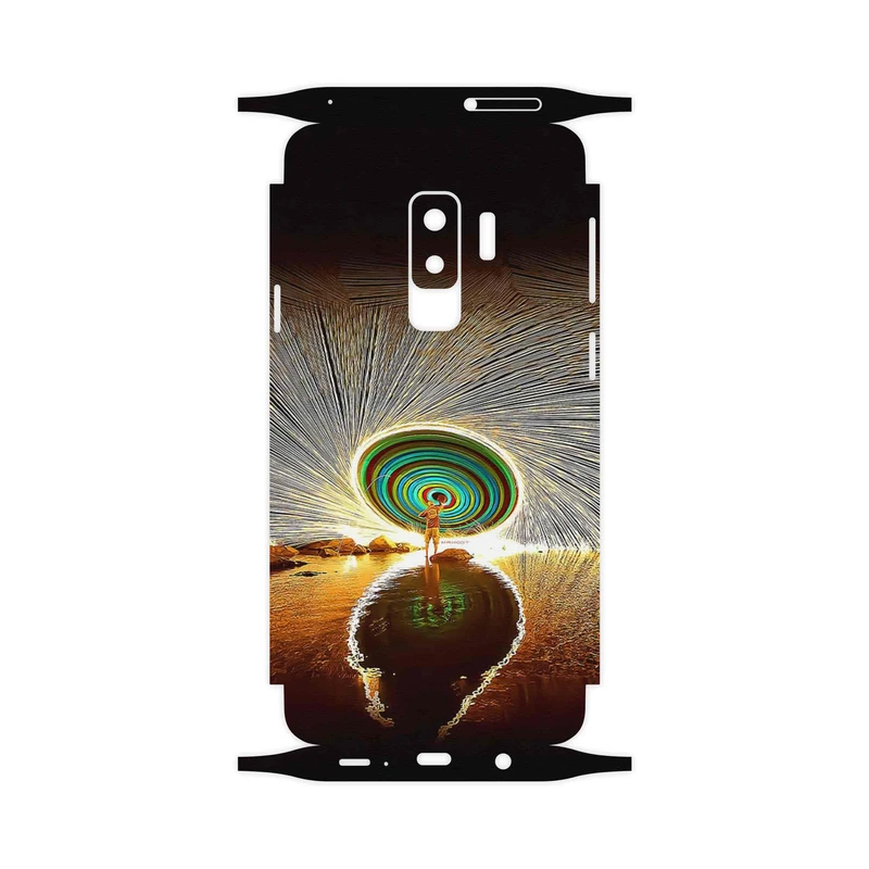 برچسب پوششی ماهوت مدل Night Light Fountain-FullSkin مناسب برای گوشی موبایل سامسونگ Galaxy S9 Plus