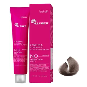 رنگ مو آلفرد شماره 6.1 حجم 100 میلی لیتر رنگ بلوند خاکستری تیره