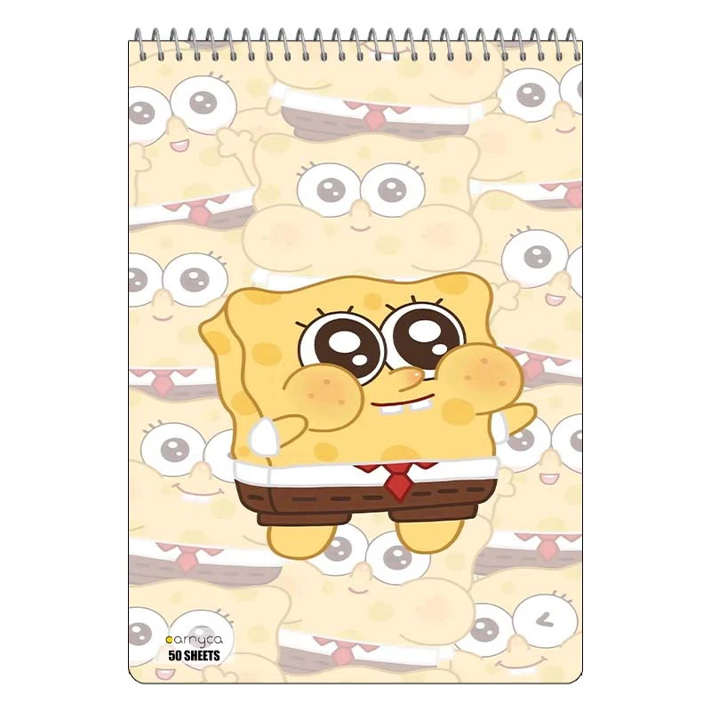 دفتر نقاشی 50 برگ سیمی کارنیکا طرح باب اسفنجی spong bob کد 63409