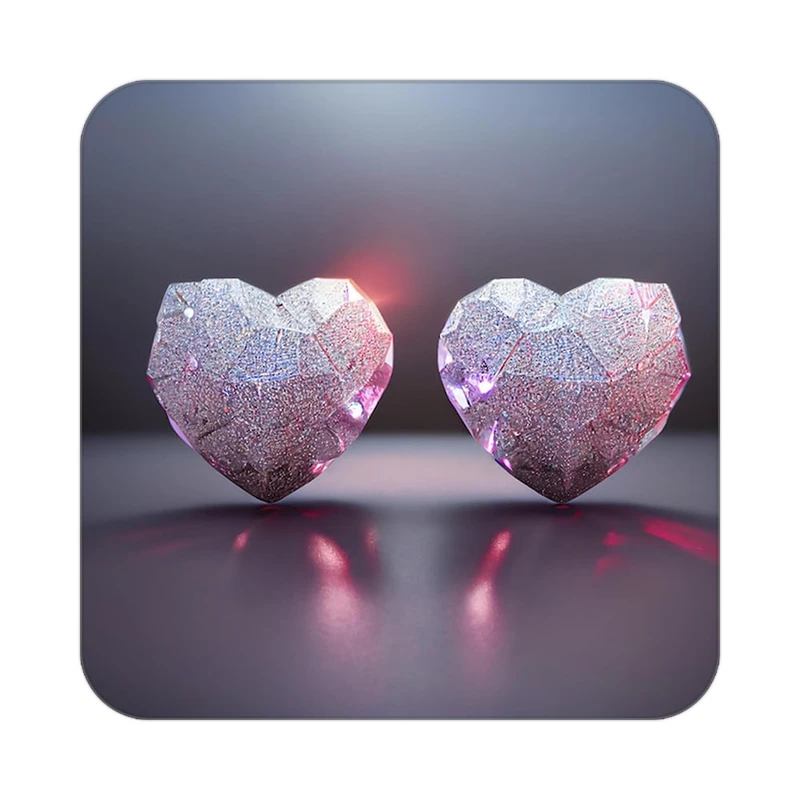 زیر لیوانی کاکتی مدل عاشقانه کد mp13801