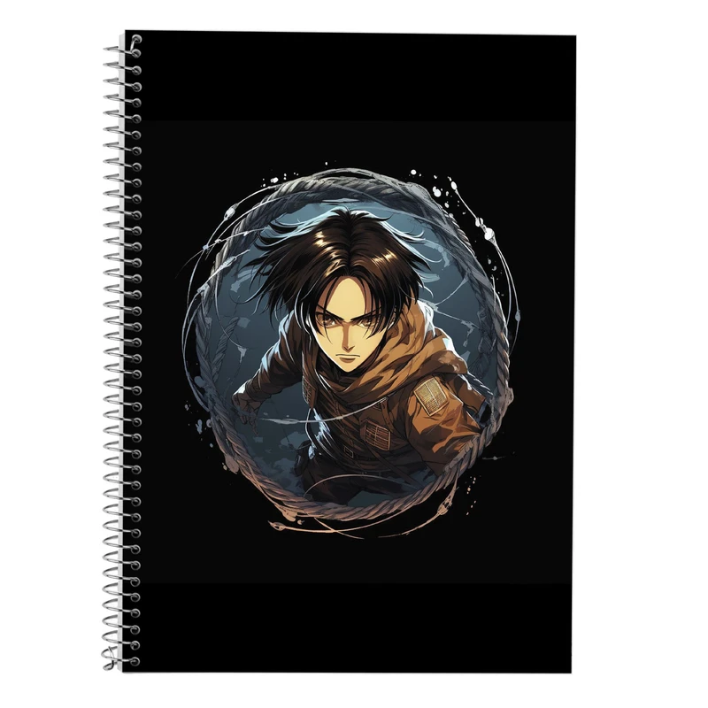 دفتر زبان 50 برگ مدوپد مدل سه خط طرح Attack on Titan کد DF10403