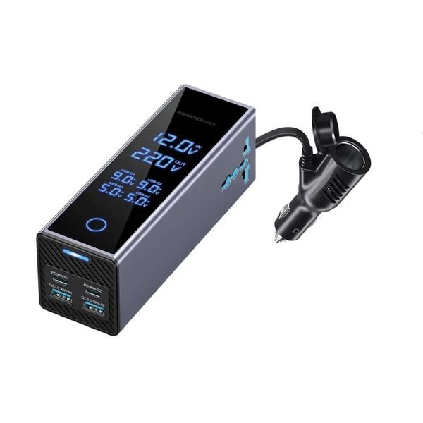 مبدل برق خودرو پاورولوژی مدل PWCUQC044 توان 300 وات