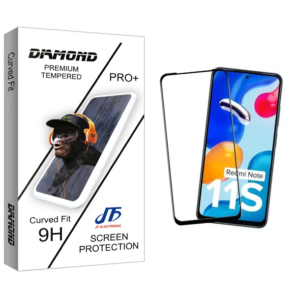 محافظ صفحه نمایش شیشه ای جی اف مدل Diamond مناسب برای گوشی موبایل شیائومی redmi note 11 s