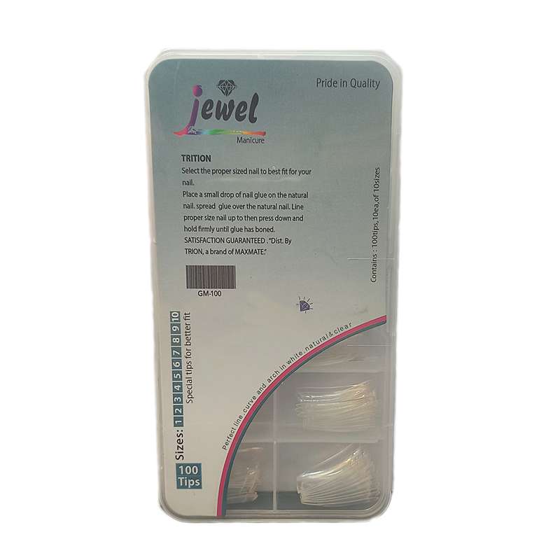 تیپ کاشت ناخن جویل مدل SH100 بسته 100 عددی