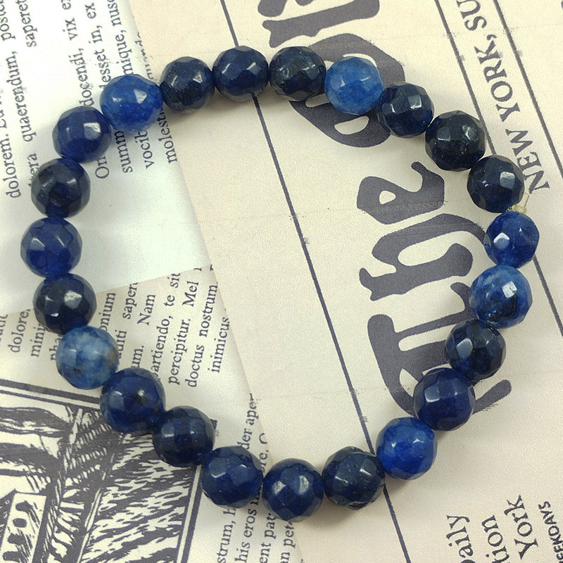 دستبند سلین کالا مدل سنگ یاقوت کبود اسپرت کد 101