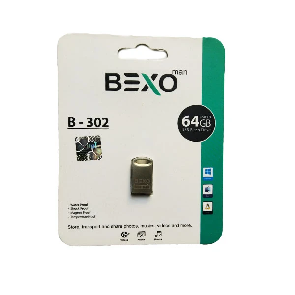 فلش مموری بکسو مدل B-302 ظرفیت 64 گیگابایت