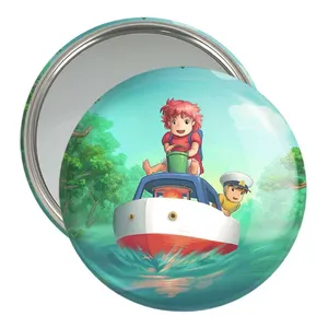 آینه جیبی خندالو طرح انیمه پونیو Ponyo  کد 4896