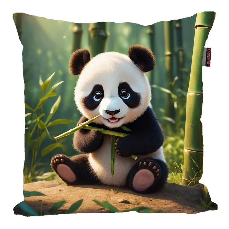 کوسن کودک پاد آفرین مدل پاندا طرح بامبو کد 502