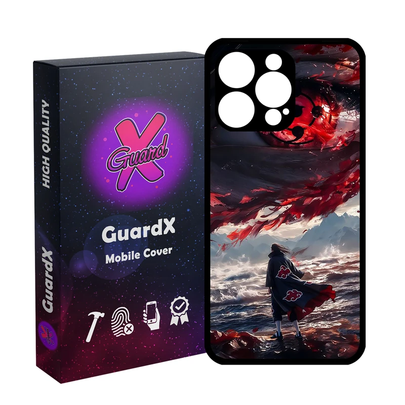 کاور گارد ایکس طرح ایتاچی انیمه ناروتو مدل Glass10765 مناسب برای گوشی موبایل اپل iPhone 14 Pro Max