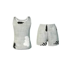 ست تاپ و شلوارک زنانه مدل گیاهی 06