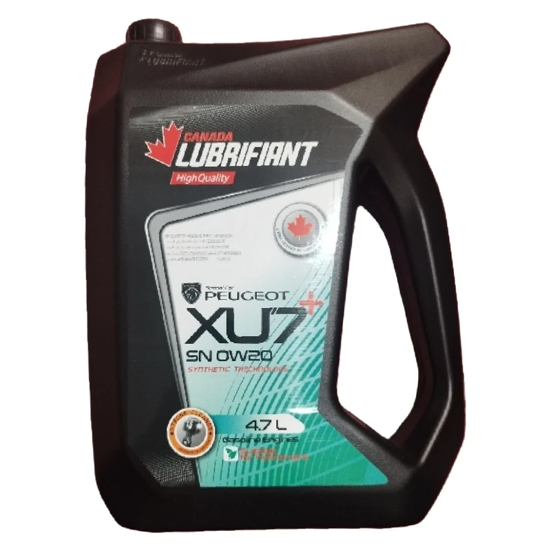 روغن موتور کانادا لوبریفنت مدل 0W20 SN XU7 Plus حجم 4.7 لیتر